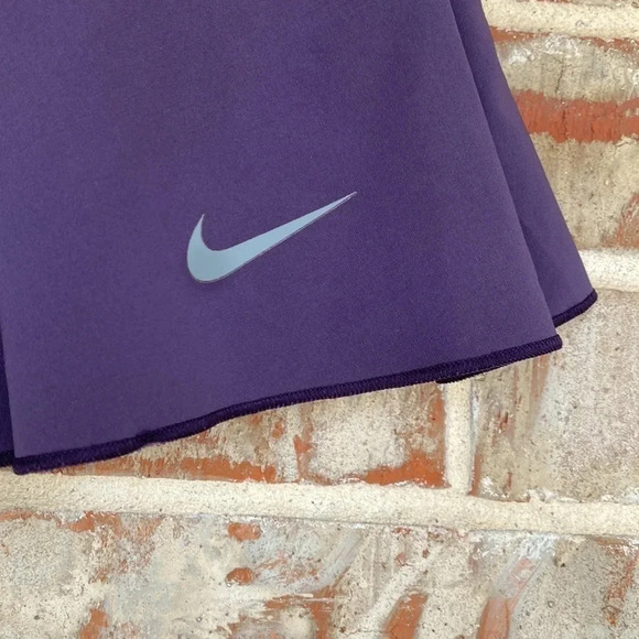 Nike Purple Dri Fit Pleated Tennis Skort - Picture 3 of 10